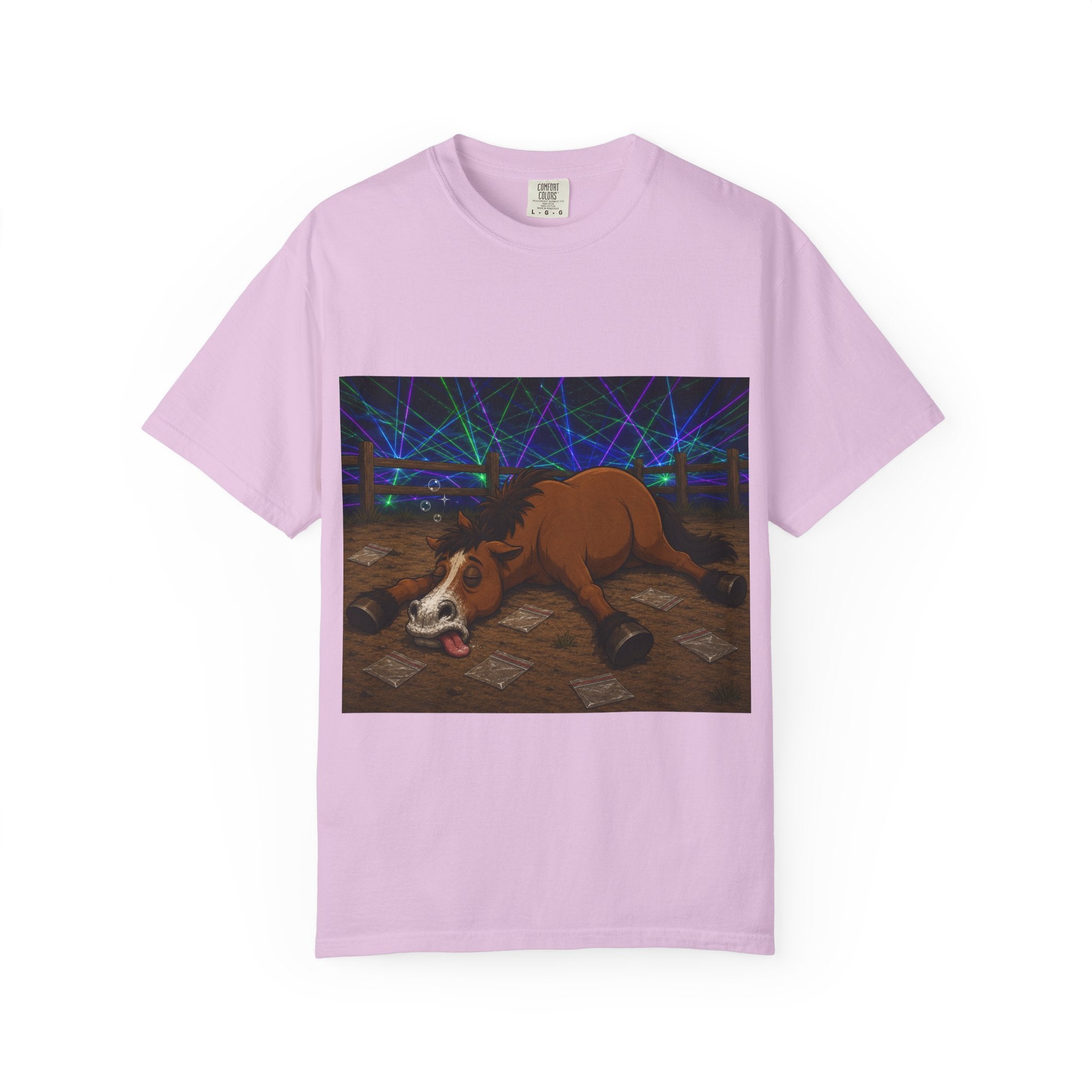 Horse K-Hole Tee (Front & Back Graphic) - T shirt
