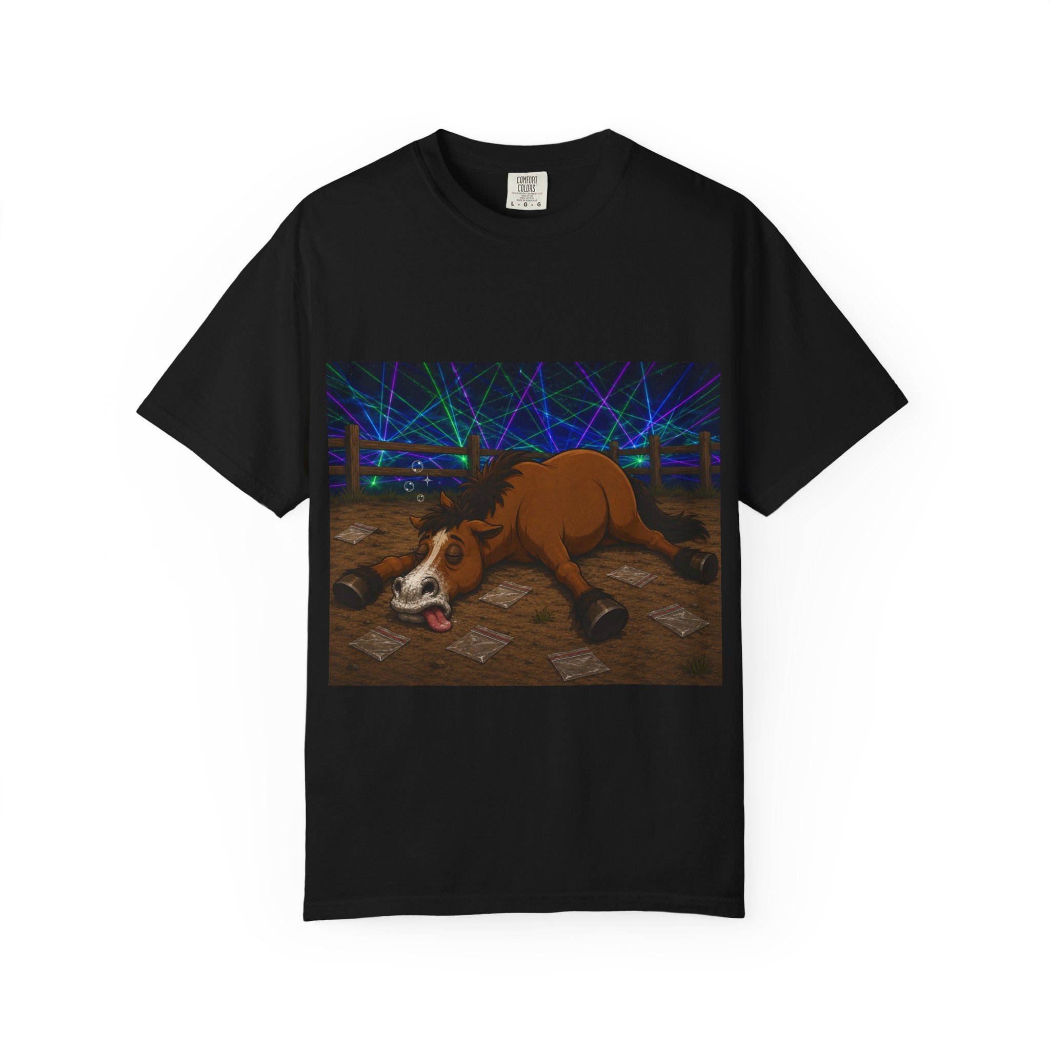 Horse K-Hole Tee (Front & Back Graphic) - T shirt
