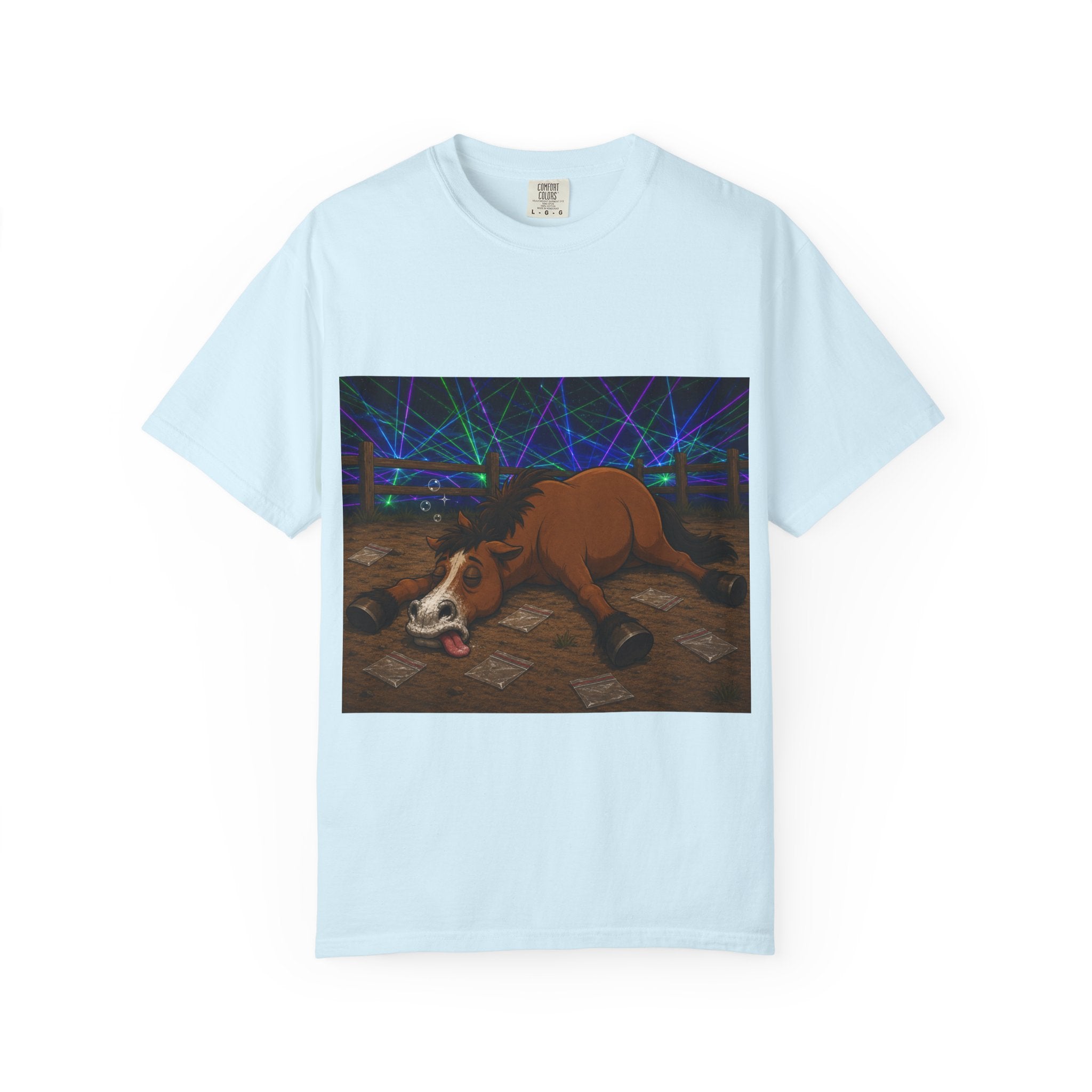 Horse K-Hole Tee (Front & Back Graphic) - T shirt