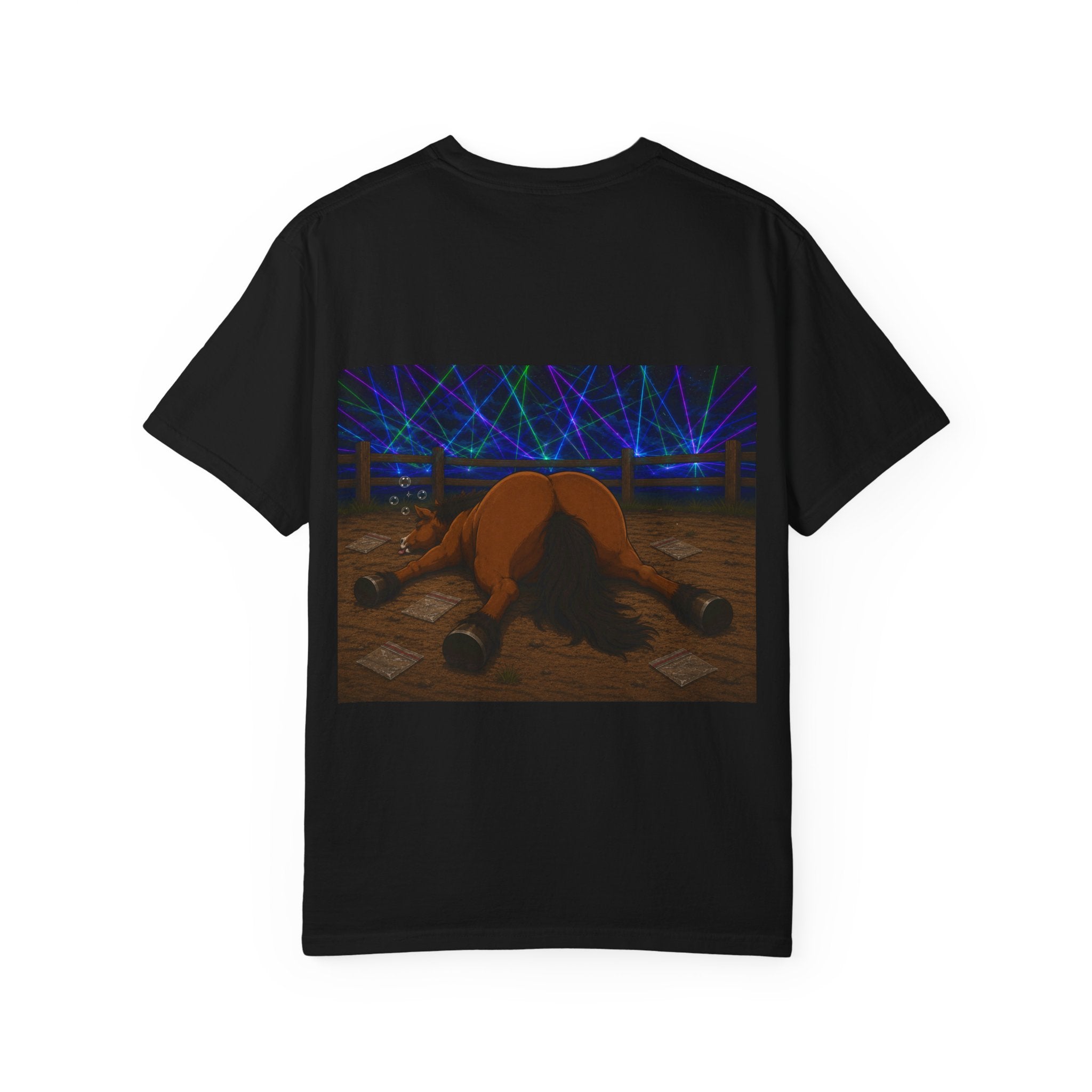 Horse K-Hole Tee (Front & Back Graphic) - T shirt