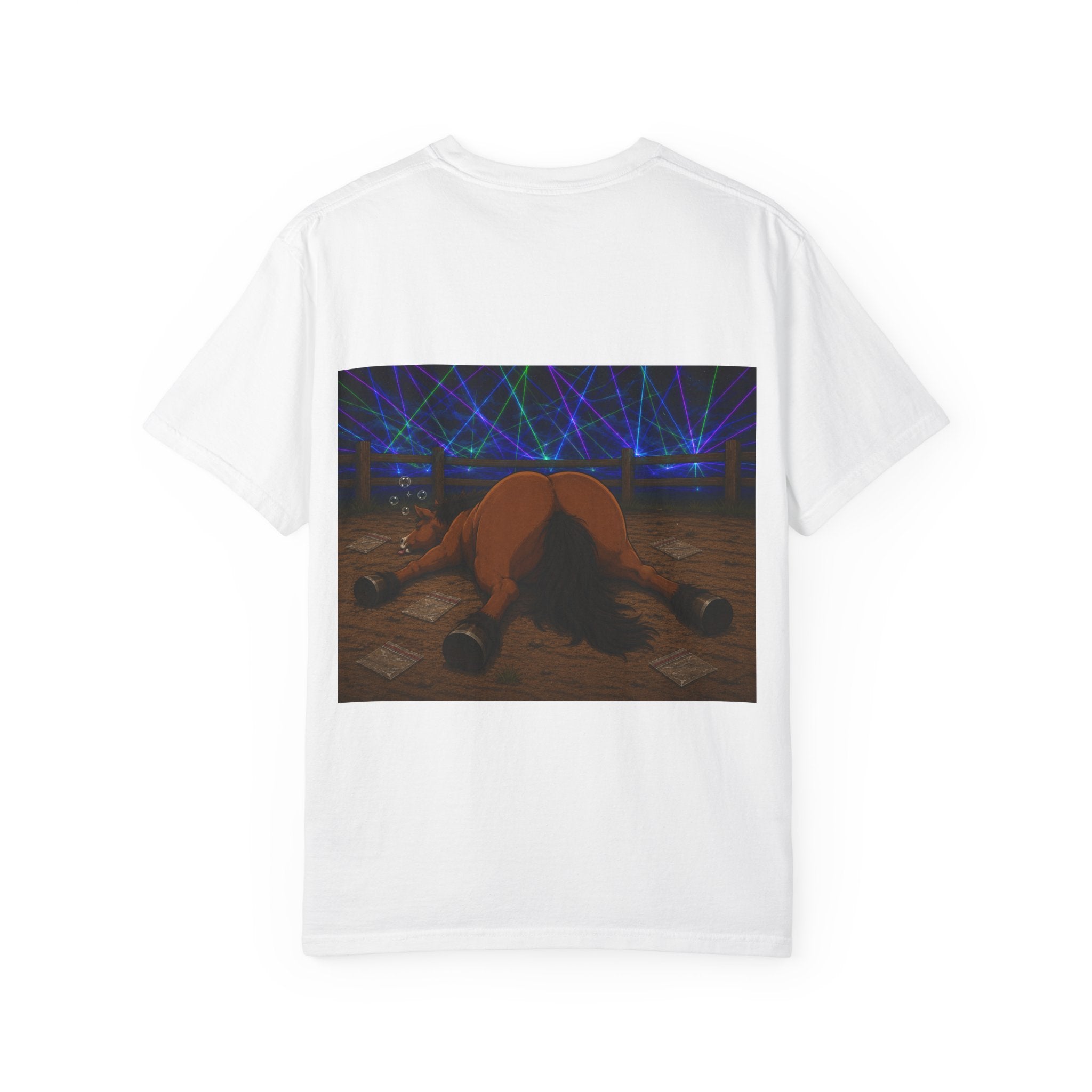 Horse K-Hole Tee (Front & Back Graphic) - T shirt