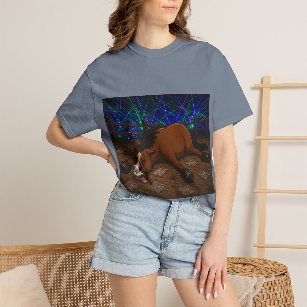 Horse K-Hole Tee (Front & Back Graphic) - T shirt