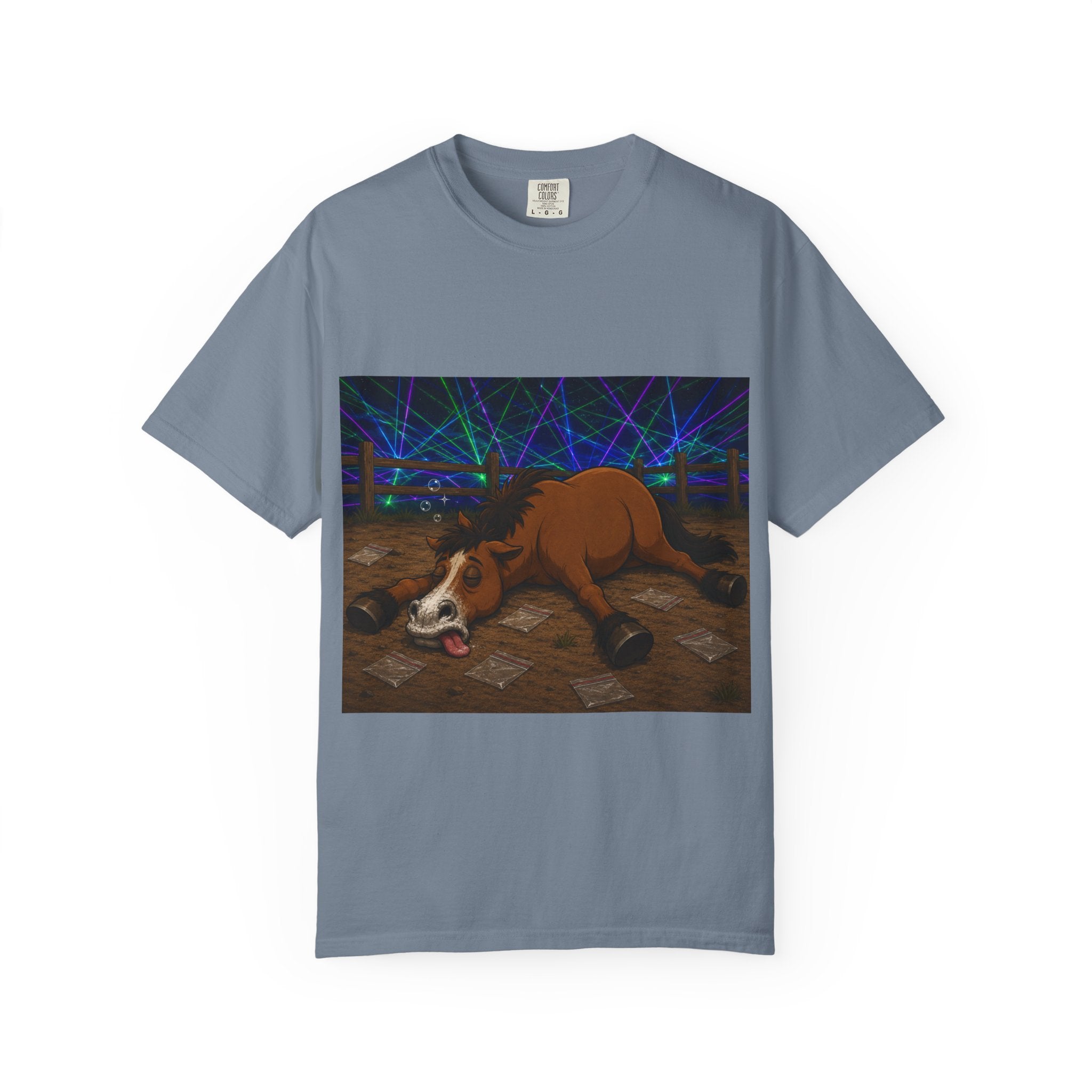 Horse K-Hole Tee (Front & Back Graphic) - T shirt