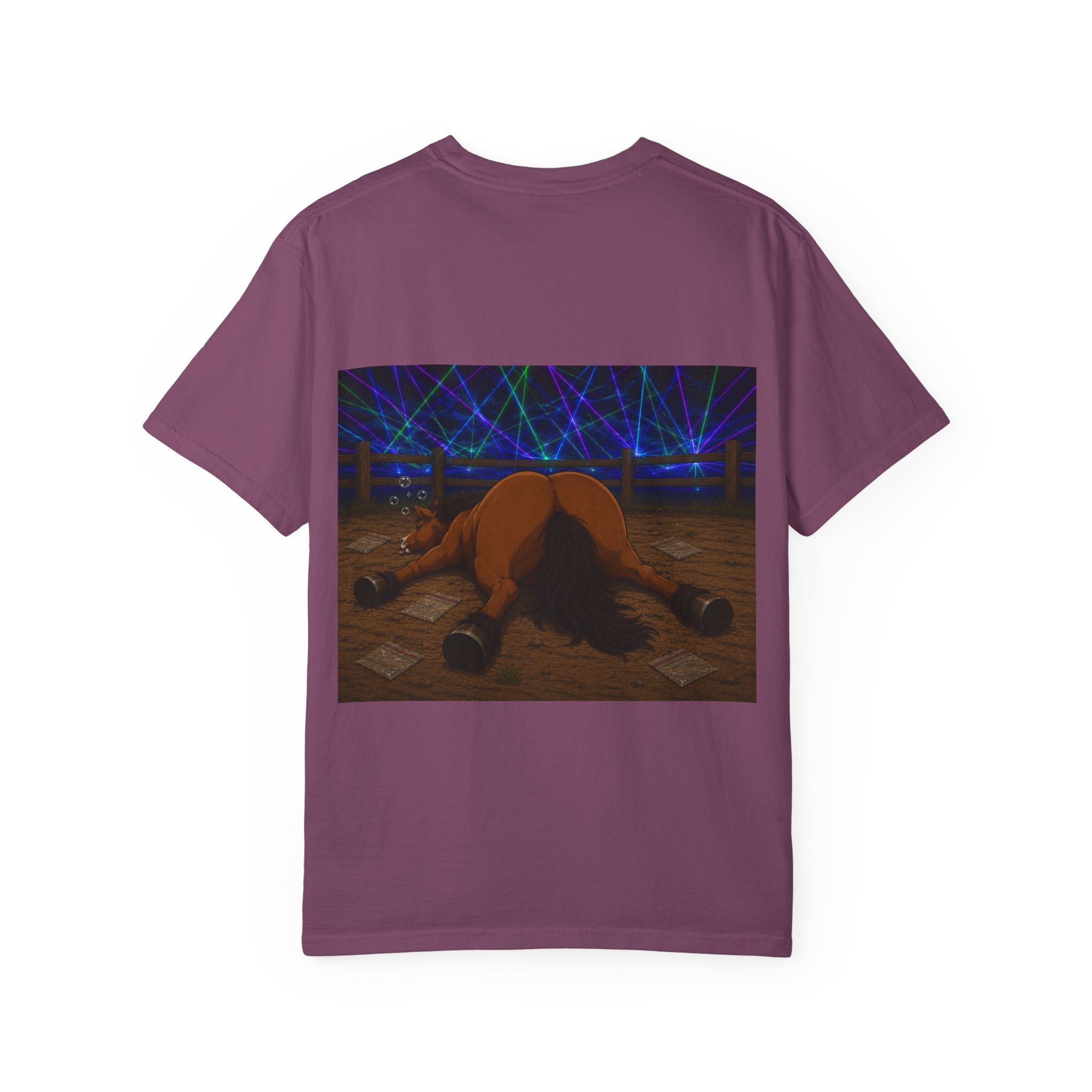 Horse K-Hole Tee (Front & Back Graphic) - T shirt