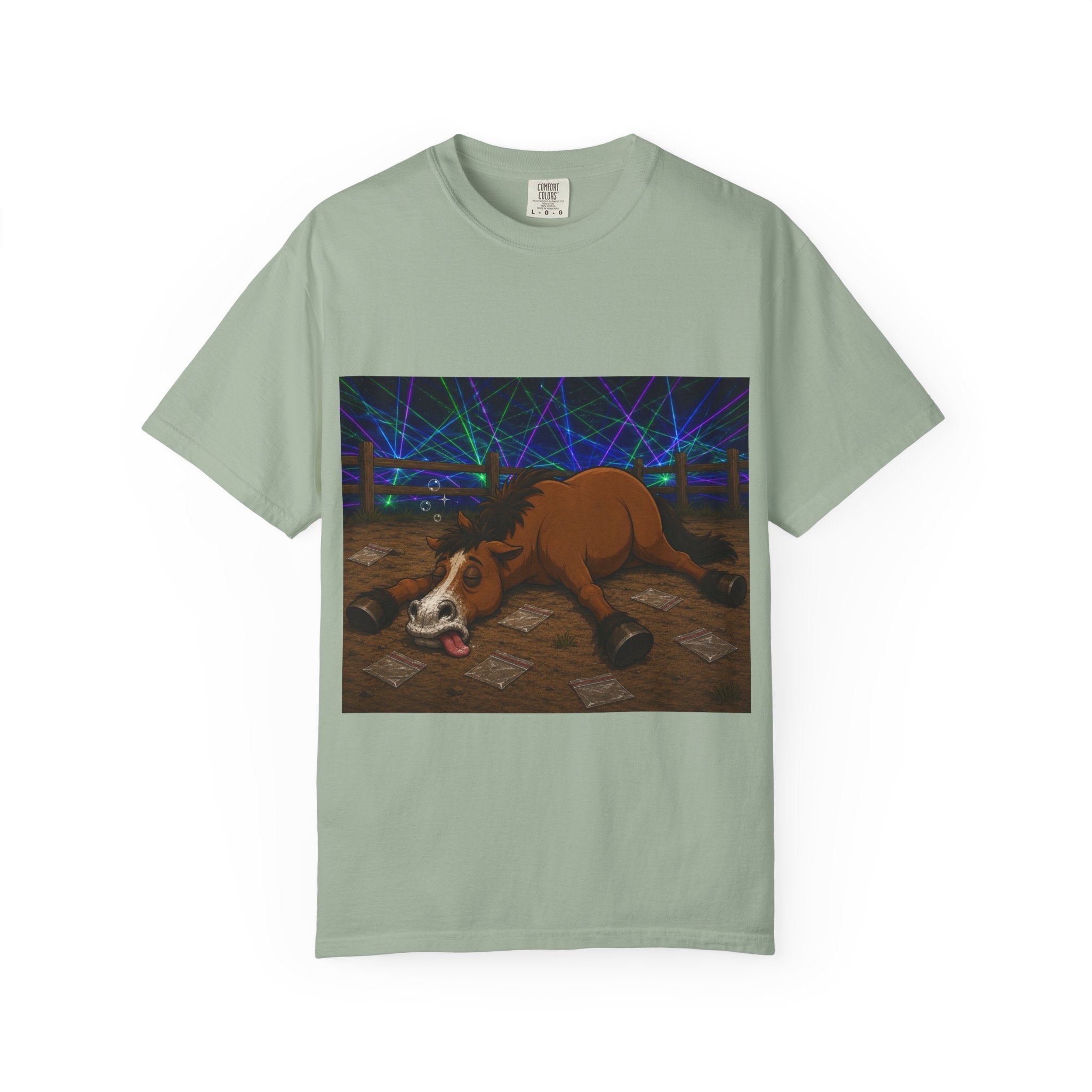 Horse K-Hole Tee (Front & Back Graphic) - T shirt