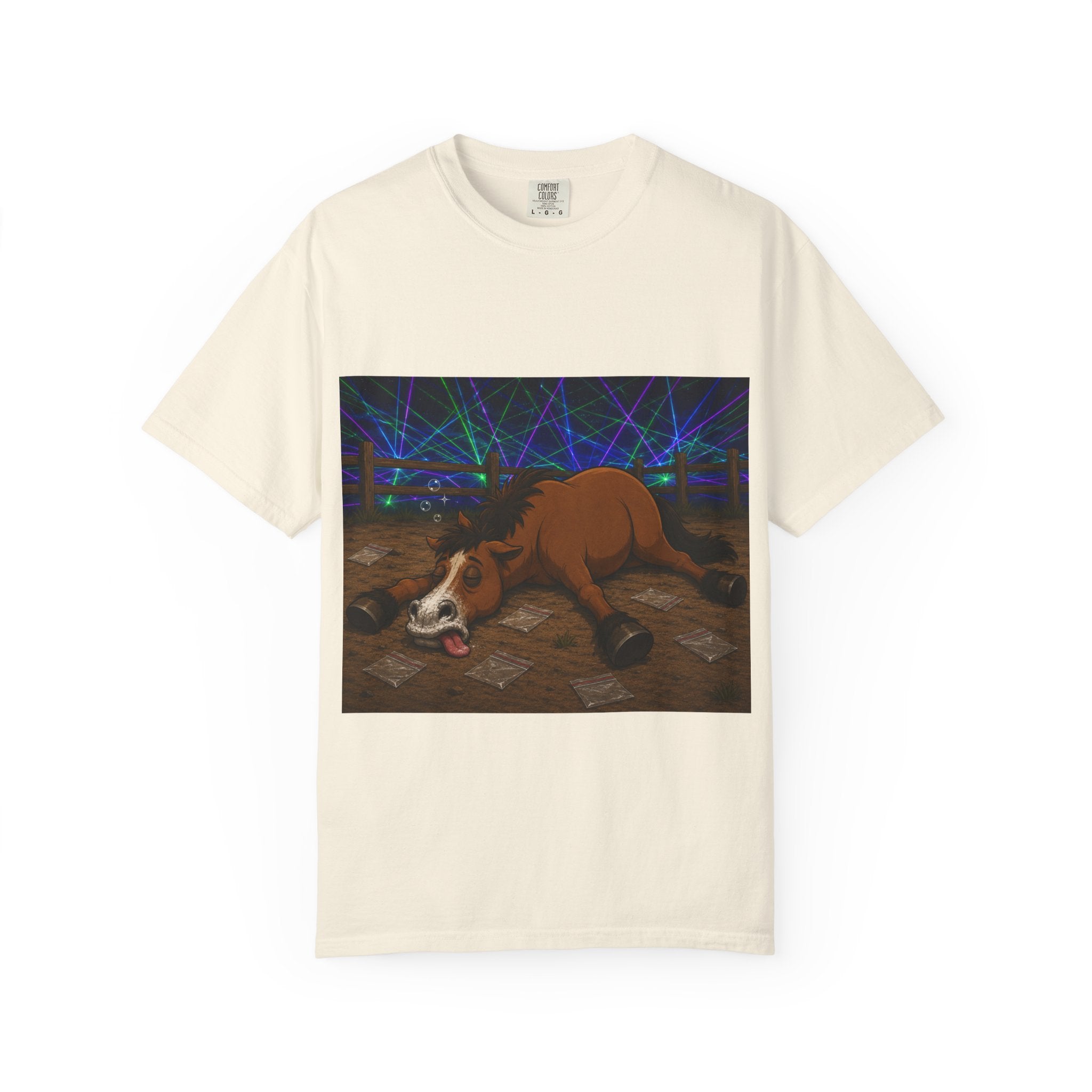 Horse K-Hole Tee (Front & Back Graphic) - T shirt