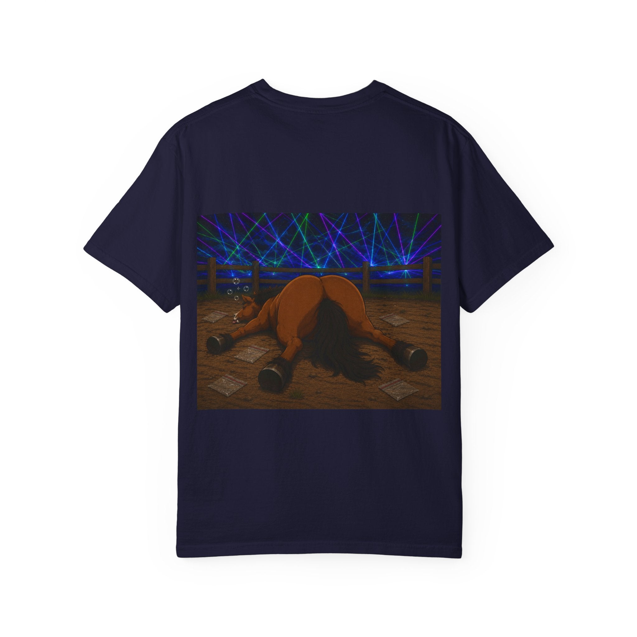 Horse K-Hole Tee (Front & Back Graphic) - T shirt