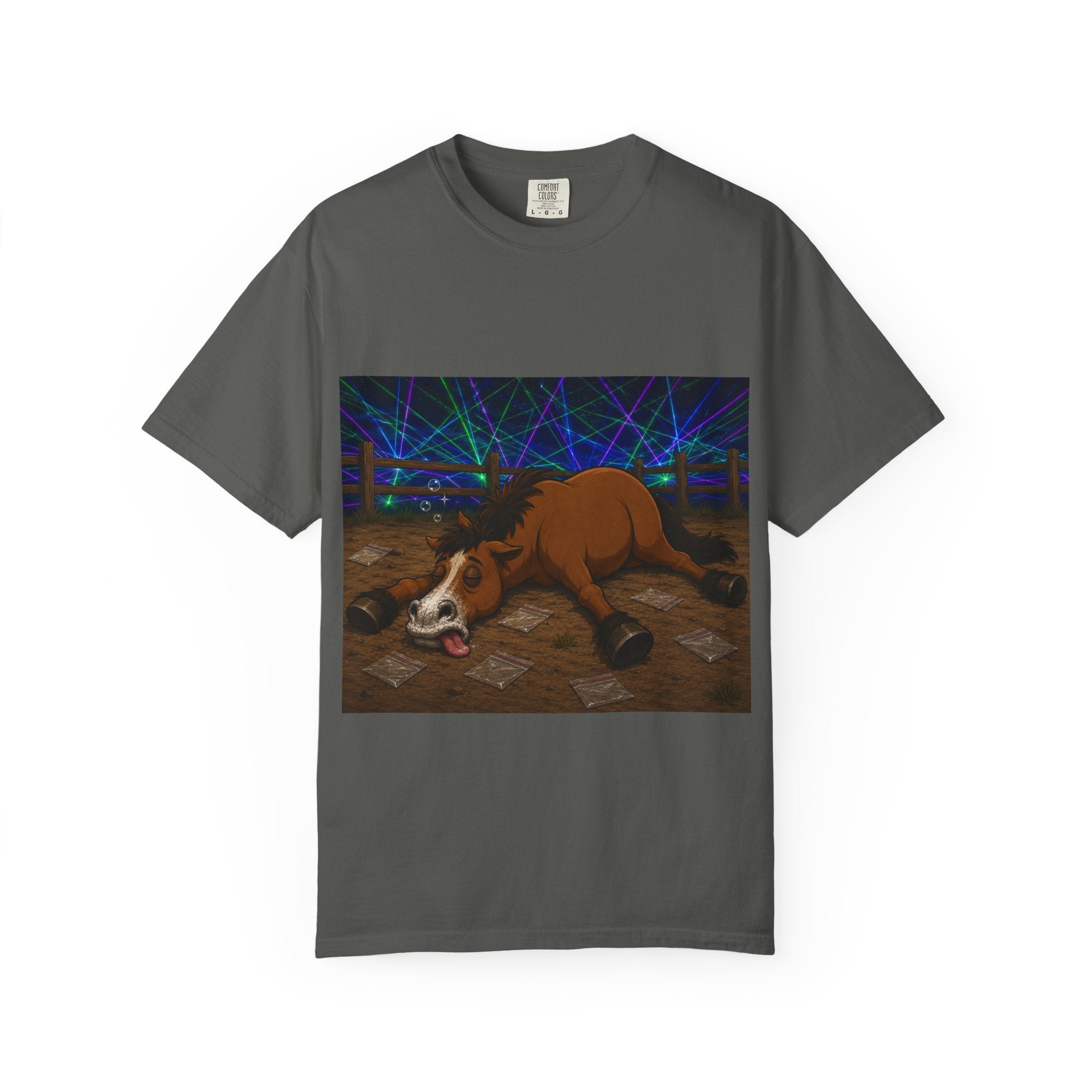 Horse K-Hole Tee (Front & Back Graphic) - T shirt
