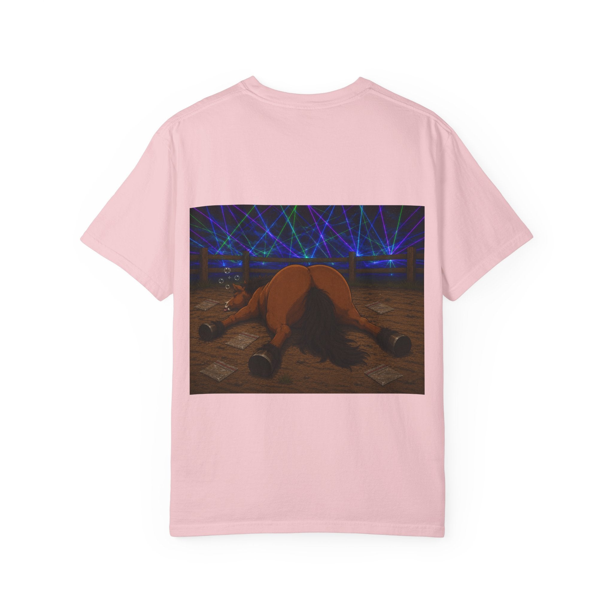 Horse K-Hole Tee (Front & Back Graphic) - T shirt