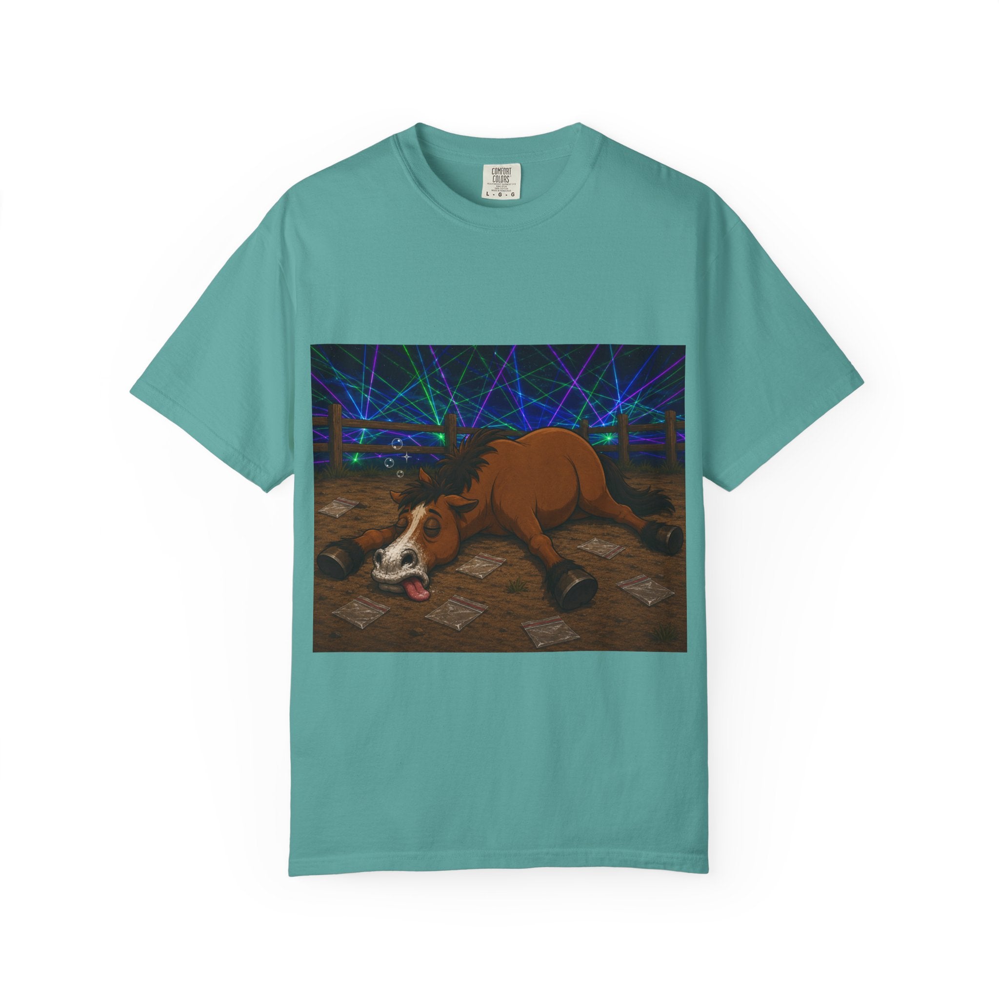 Horse K-Hole Tee (Front & Back Graphic) - T shirt