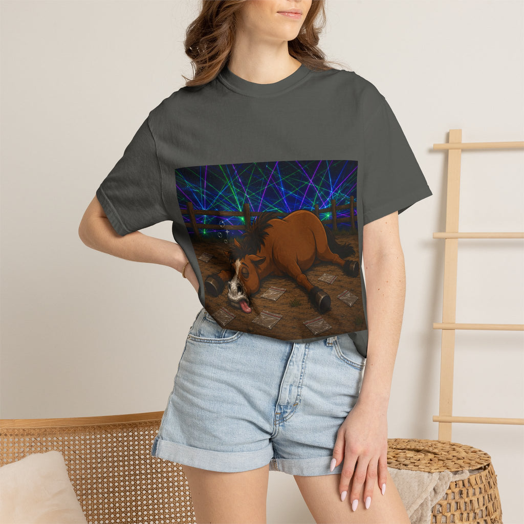 Horse K-Hole Tee (Front & Back Graphic) - T shirt