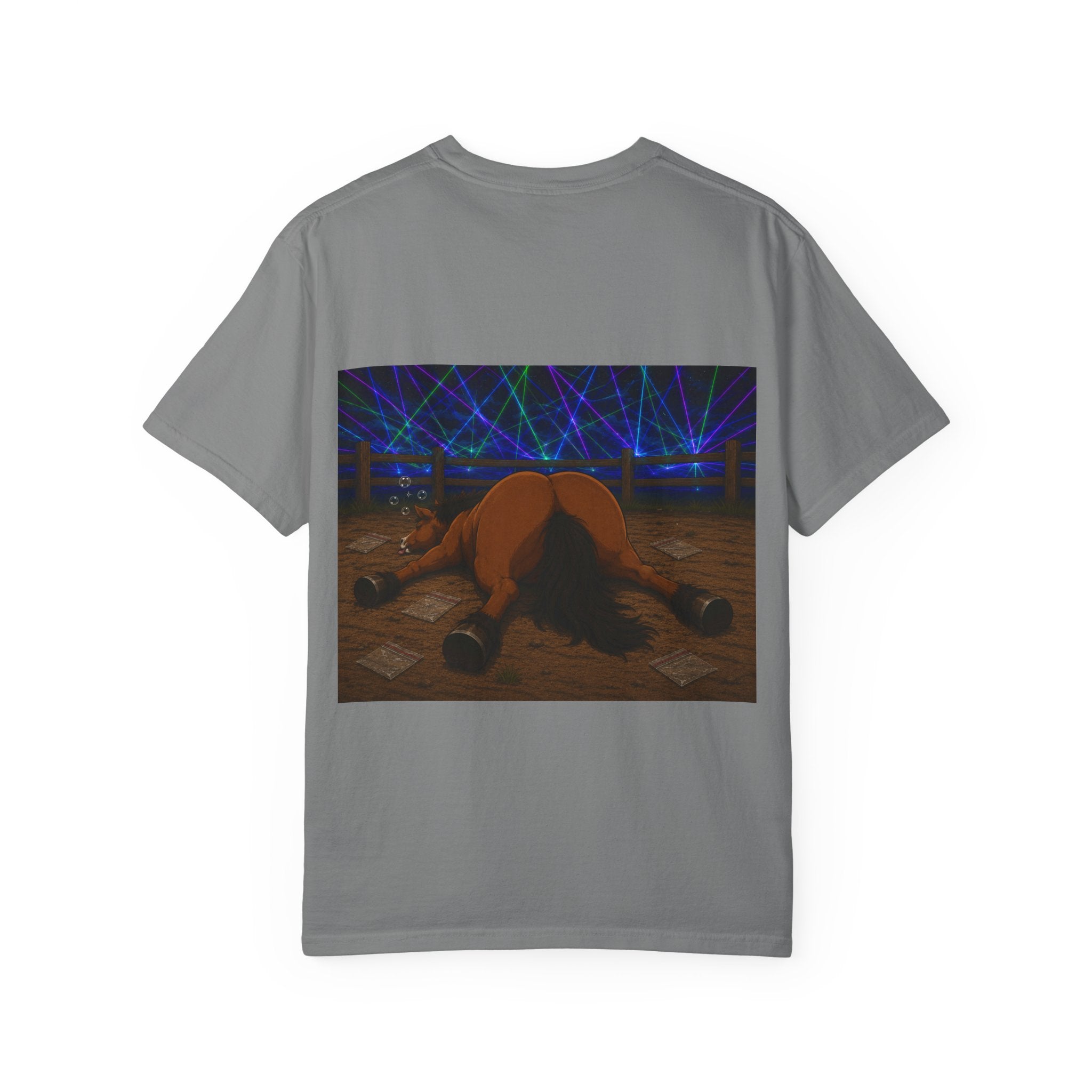 Horse K-Hole Tee (Front & Back Graphic) - T shirt