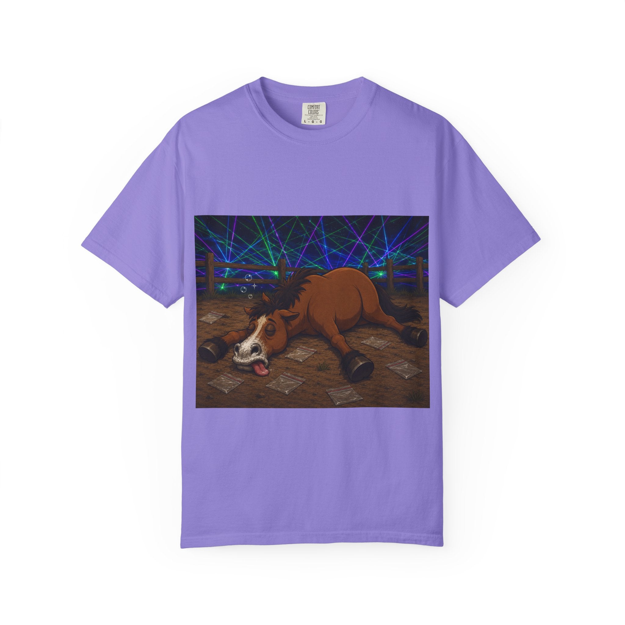 Horse K-Hole Tee (Front & Back Graphic) - T shirt