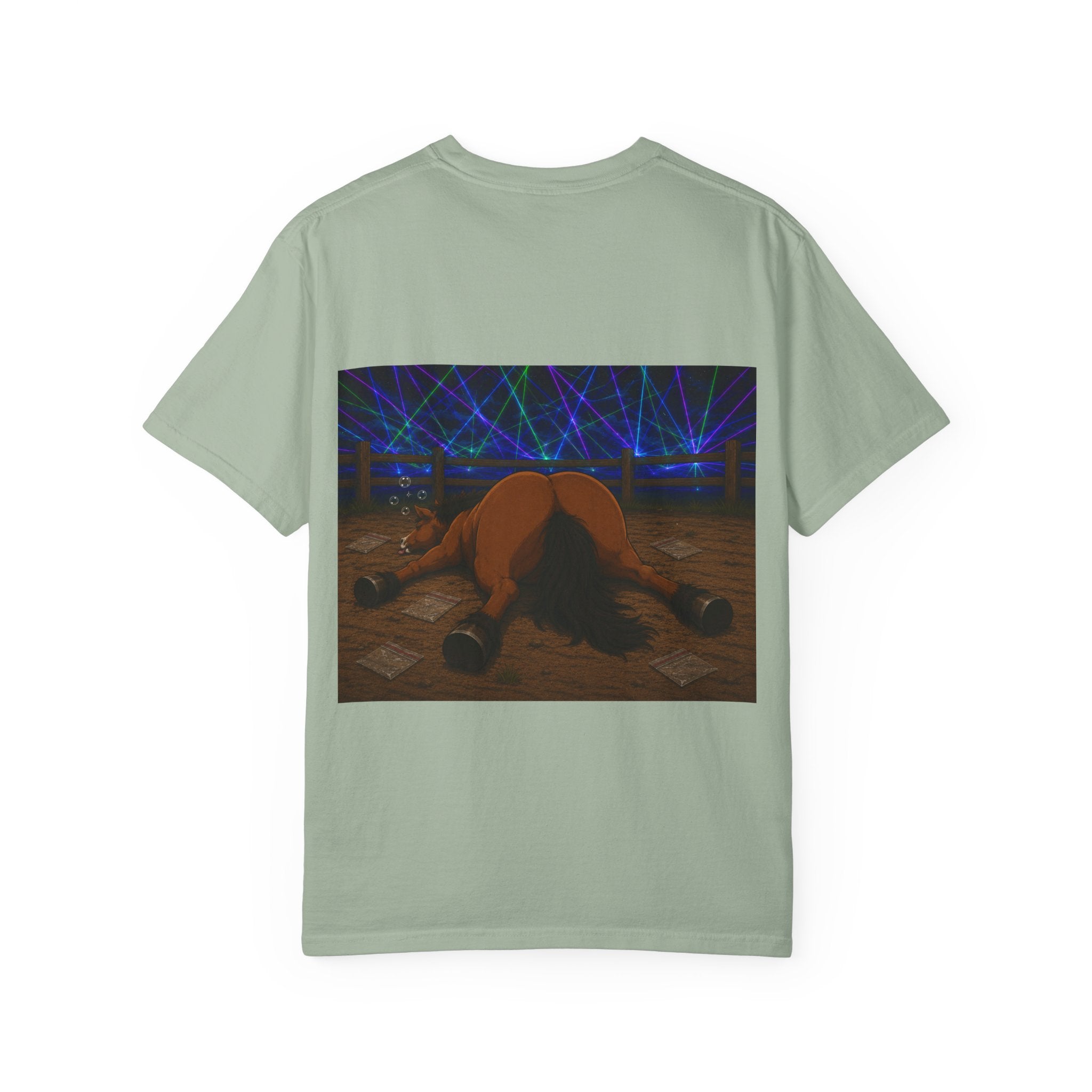 Horse K-Hole Tee (Front & Back Graphic) - T shirt