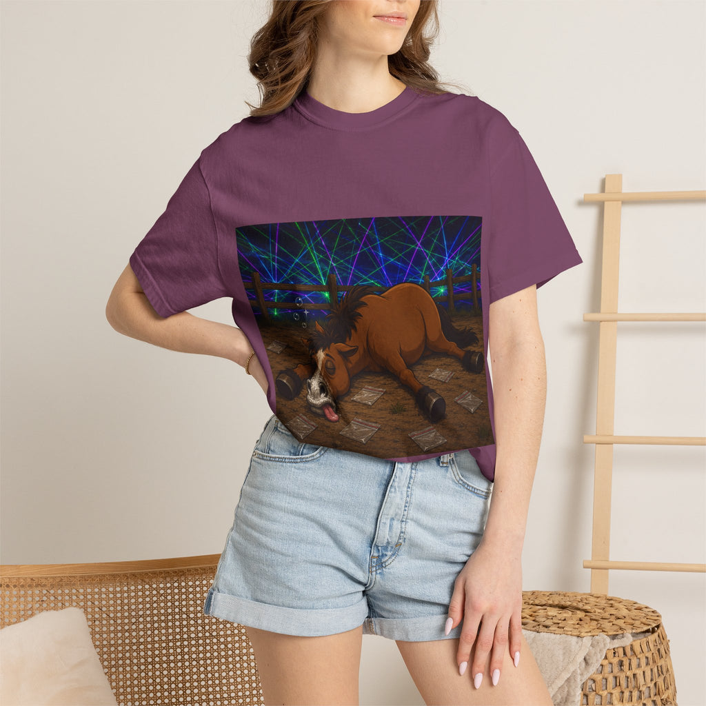 Horse K-Hole Tee (Front & Back Graphic) - T shirt