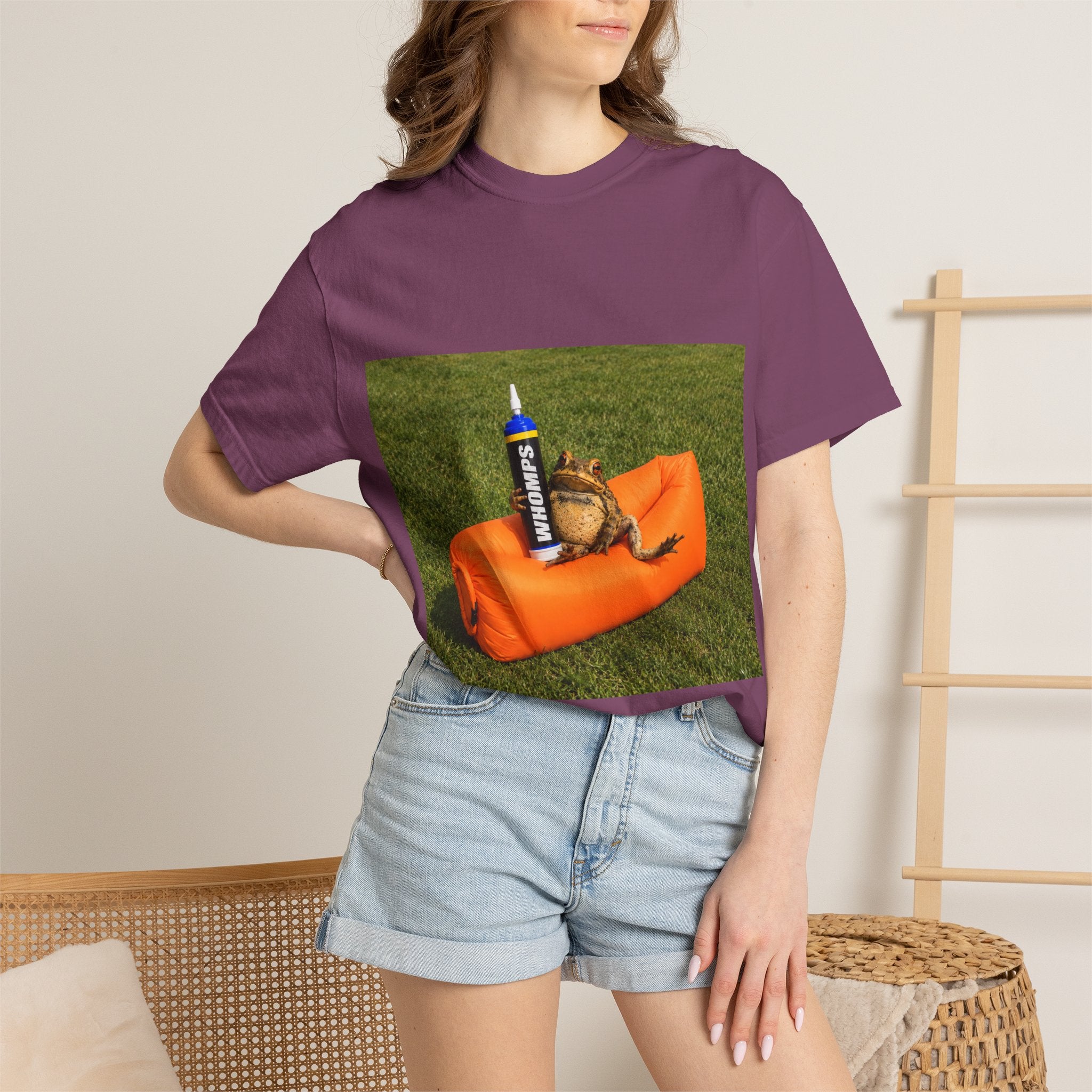 Whomp Frog on Couch T-Shirt