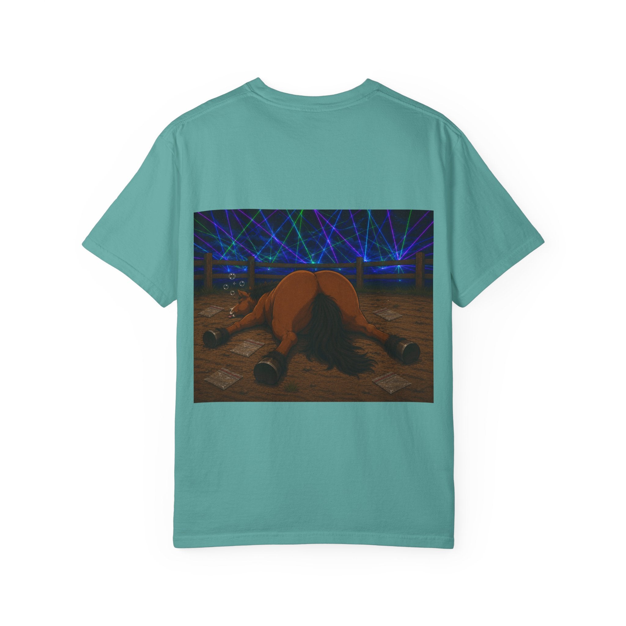 Horse K-Hole Tee (Front & Back Graphic) - T shirt