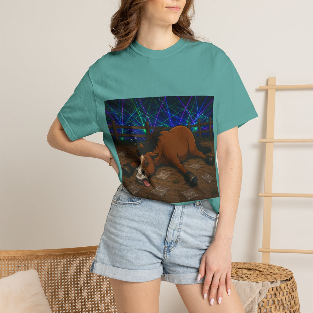 Horse K-Hole Tee (Front & Back Graphic) - T shirt