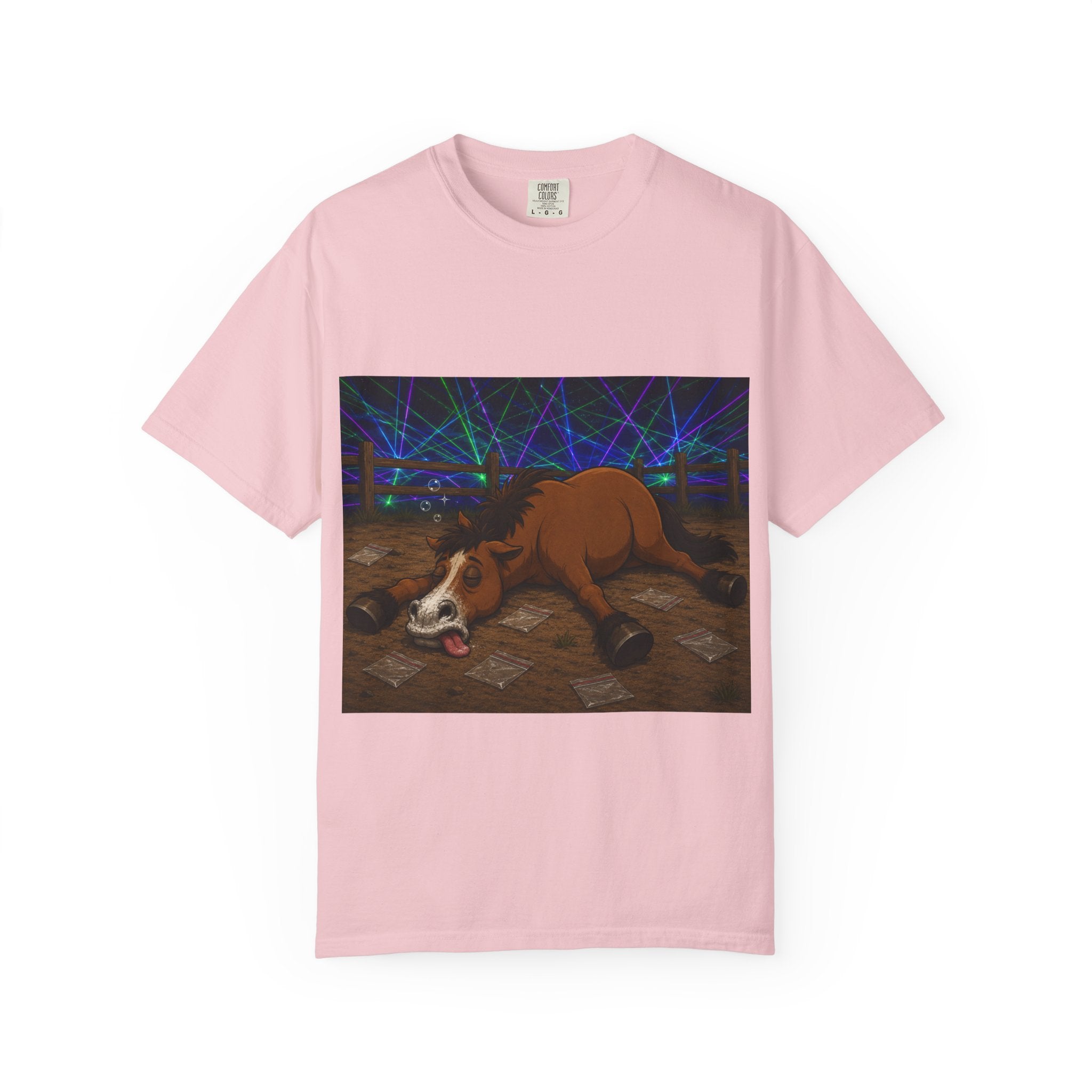 Horse K-Hole Tee (Front & Back Graphic) - T shirt