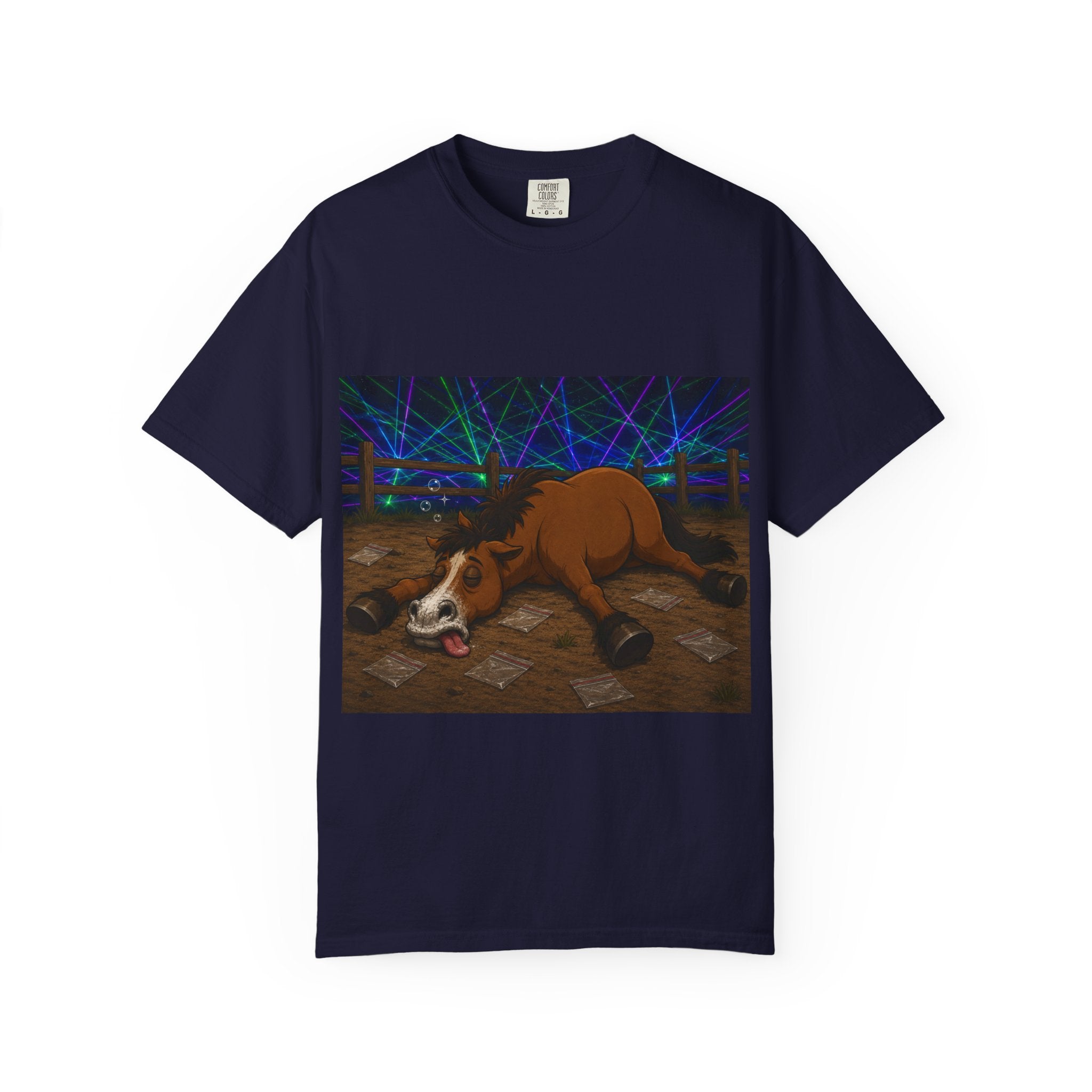 Horse K-Hole Tee (Front & Back Graphic) - T shirt